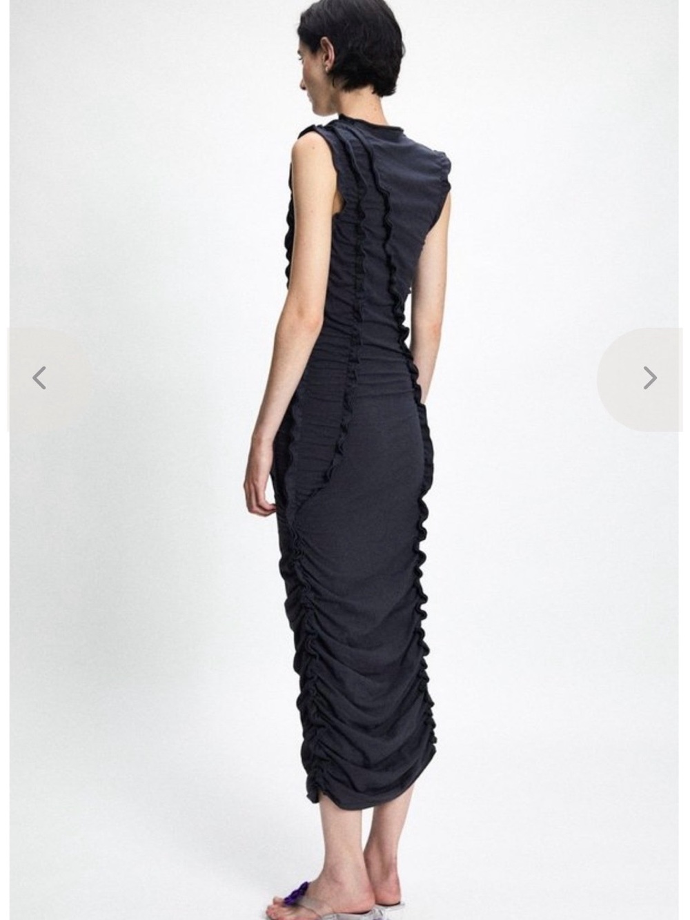 Rita Row Nogata Dress in Petrol - Picture 2 of 7